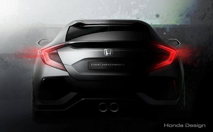 Honda показала первое изображение нового хэтча Civic Honda показала первое изображение нового хэтча Civic